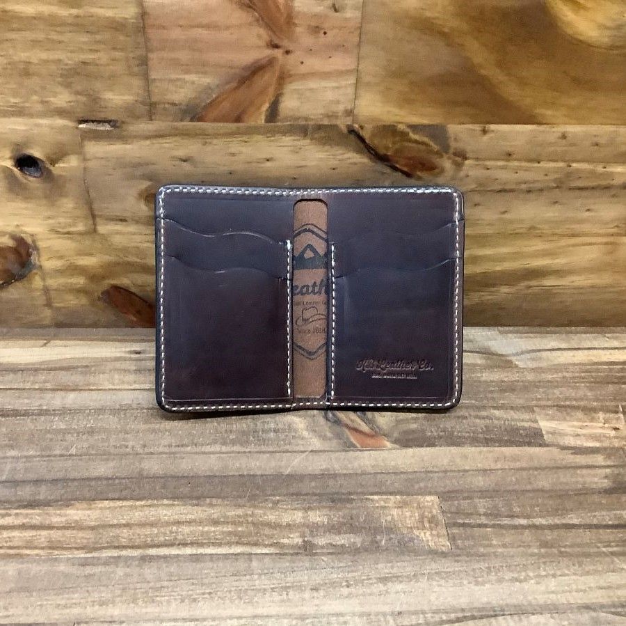 Flat Head for Wild Child Leather & Cordovan Wallet - Tan